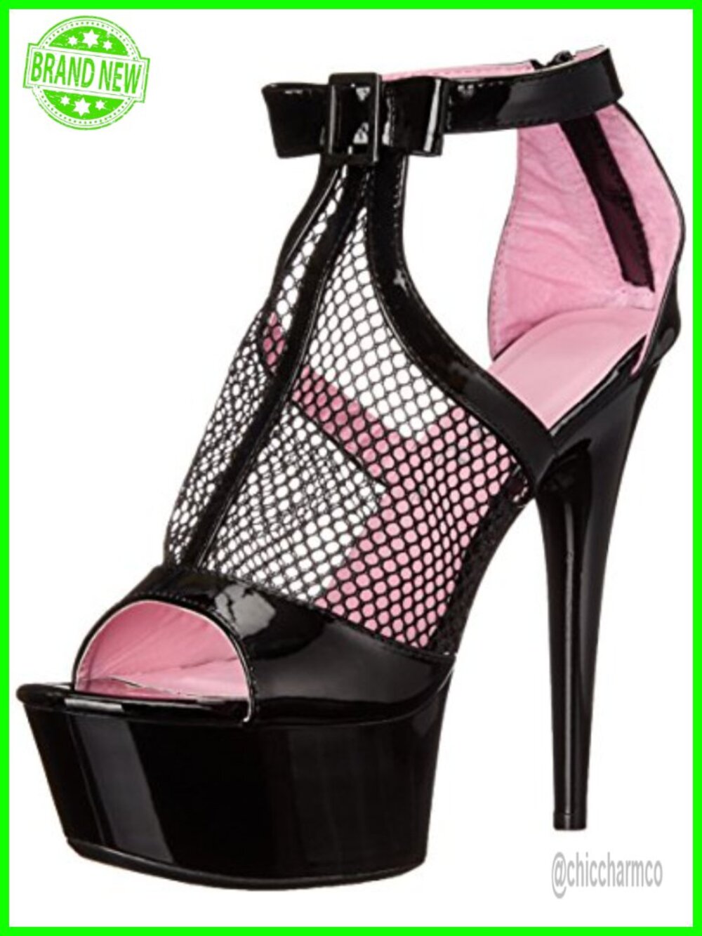 Ellie Shoes Womens Open Toe Platform Stiletto Ankle Bootie Stacked Heel